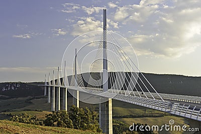 Millau Viaduct Editorial Stock Photo