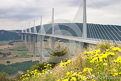 Millau Viaduct Editorial Stock Photo