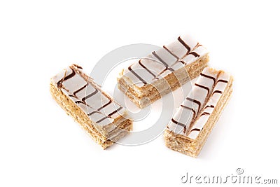 Millefoglie or French mille-feuille Stock Photo