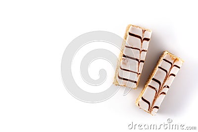 Millefoglie or French mille-feuille Stock Photo