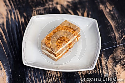 Millefoglie pastry Stock Photo