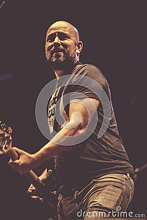 Millencolin, Nikola Sarcevic live concert 2018 Editorial Stock Photo