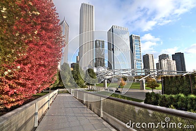 Millenium Park in Chicago Editorial Stock Photo