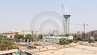 Millenium Tower in Abuja, Nigeria, West Africa Stock Photo