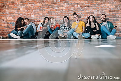 Millennials happy free spirited generation Stock Photo