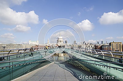 Millennium bridge Editorial Stock Photo