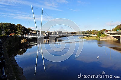 Millennium Bridge, River Lune Editorial Stock Photo