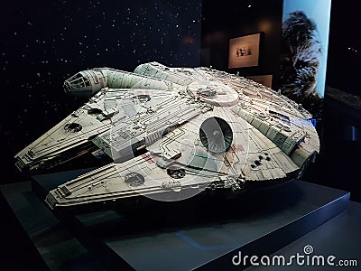 Millennium Falcon model Editorial Stock Photo