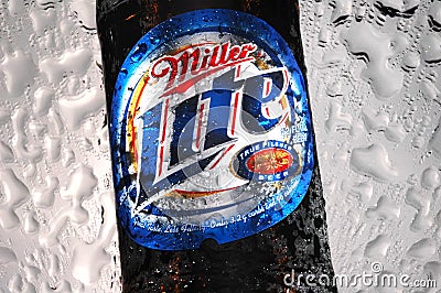 Miller Lite beer Editorial Stock Photo