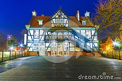 Miller's House on the Mill Island in Gdansk Stock Photo