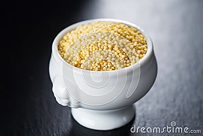 Millet grains Stock Photo