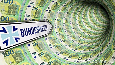 Billions for the German Army Bundeswehr Stock Photo