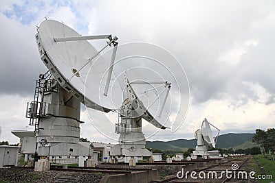 Millimeter array of Nobeyama radio observatory Stock Photo