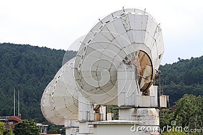 Millimeter array of Nobeyama radio observatory Stock Photo