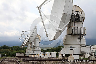 Millimeter array of Nobeyama radio observatory Stock Photo