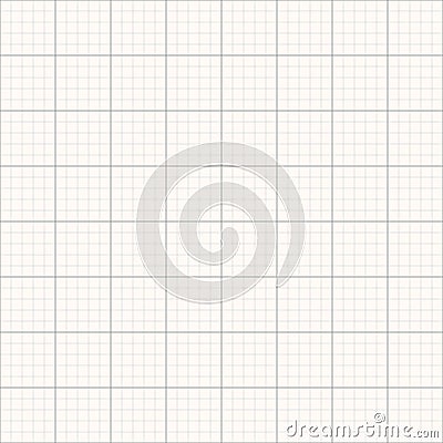 Millimeter grid. Square graph paper background. Seamless pattern. Vector illustration Vector Illustration
