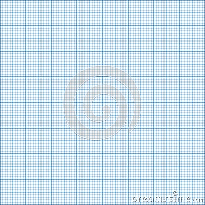 Millimeter grid. Square graph paper background. Seamless pattern. Vector illustration Vector Illustration