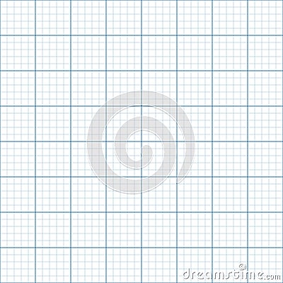 Millimeter grid. Square graph paper background. Seamless pattern. Vector illustration Vector Illustration