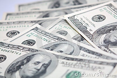 Million dollars. Money. USD Stock Photo