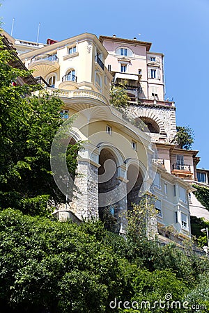 Millionaire's villa in Monte Carlo, Monaco Stock Photo