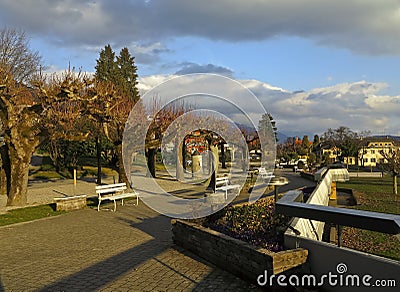 Millstatt lakeside Stock Photo