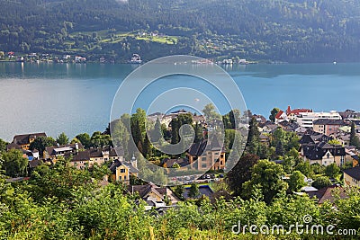 Millstatt am See lake town in Austria Stock Photo