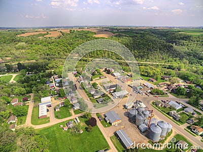 Millsville is a small Farming Community in far South East Minnesota Stock Photo