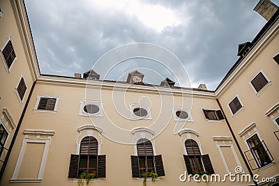 Milotice castle, Chateau uniquely preserved complex of baroque buildings and garden architecture, South Moravia, Czech Republic Stock Photo