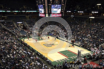 Milwaukee Bucks NBA Basketball Bradley Center Editorial Stock Photo