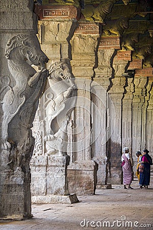 Minakshi Sundareshvera Hindu Temple - Madurai - India Editorial Stock Photo