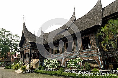 Minangkabau batak house style Stock Photo