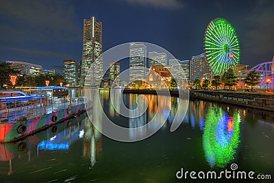 Minatomirai 21 District, Yokohama, Japan Editorial Stock Photo