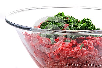 Mince meat Stock Photo