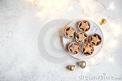 Mince Pies for Christmas Stock Photo