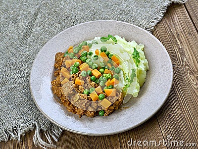 Mince and tatties Stock Photo