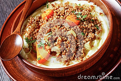 Mince and Tatties, potato mash with ground beef Stock Photo