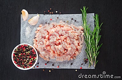 Minced meat Stock Photo