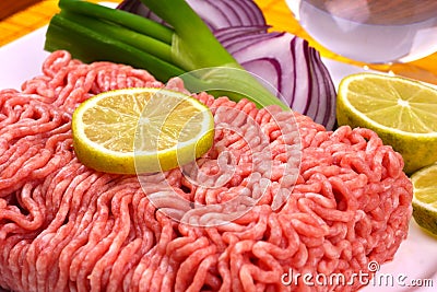 Minced Meat Stock Photo