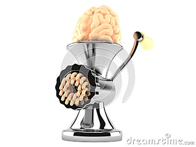 Mincer with brain Stock Photo