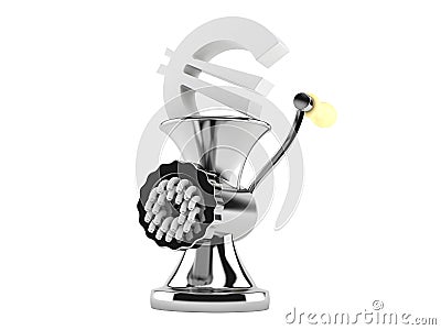 Mincer with euro symbol Stock Photo