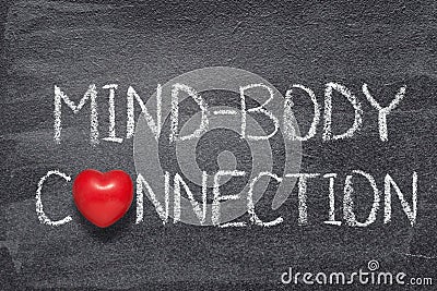 Mind-body connect heart Stock Photo