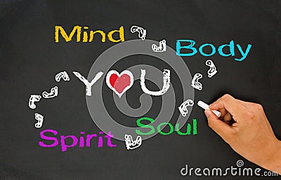 Mind,body,Soul, Spirit And You Stock Photo