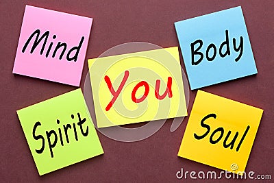 Mind Body Spirit Soul Stock Photo