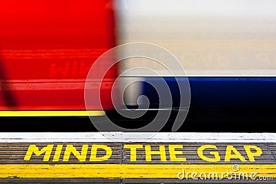 Mind The Gap Stock Photo