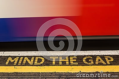 Mind the Gap Editorial Stock Photo