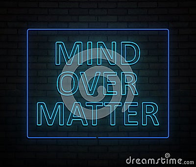 Mind over matter concept. Stock Photo