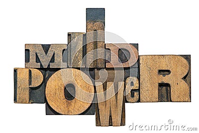 Mind power w Stock Photo