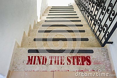 Mind The Steps Stock Photo