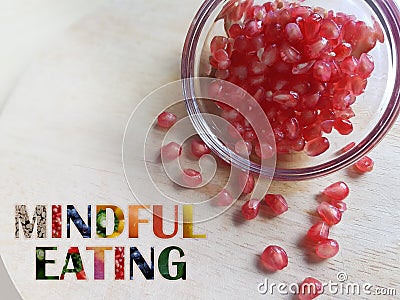 Mindful Eating concept Stock Photo