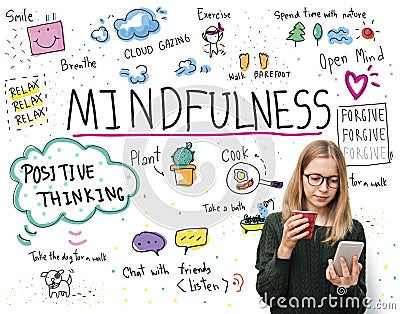 Mindfulness Optimism Relax Harmony Concept Stock Photo